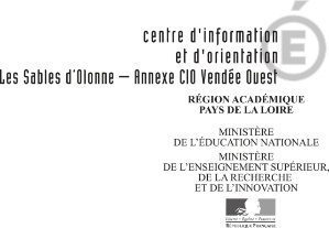 Information CIO (centre d’information et d’orientation) pour les 3èmes