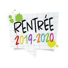 Organisation de la rentrée scolaire 2019/2020