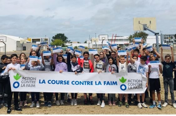 993 € récolté par le collège Paul Langevin dans le cadre du projet Action Contre la Faim 2022