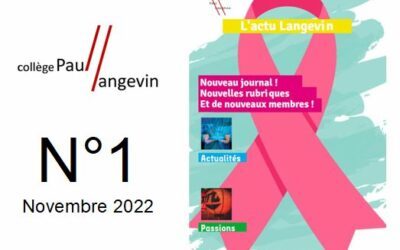 Journal du collège : L’actu Langevin N°1 (Novembre 2022)
