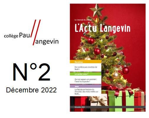 Journal du collège : L’actu Langevin N°2 (Décembre 2022)