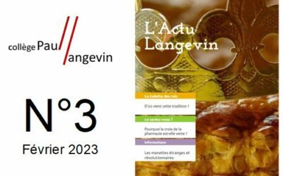 Journal du collège : L’actu Langevin N°3 (Février 2023)