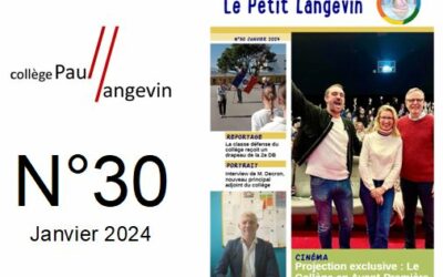 Journal du collège : Le petit Langevin N°30 (Janvier 2024)